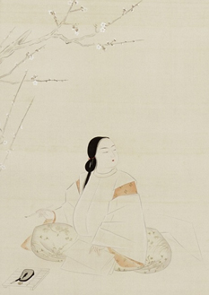 “Ako Eishi (Ako, childhood name of Sugawara-no-Michizane, chants poem)” 　Yasuda Yukihiko