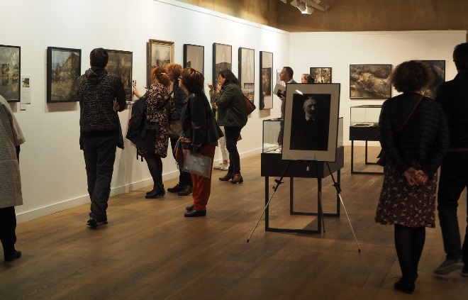 Scene of Exhibition in Spanish-Japanese Cultural Center of Salamanca University.